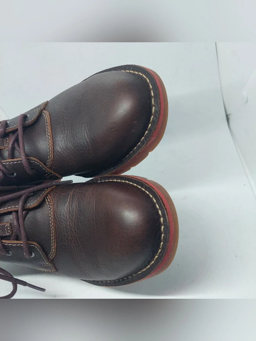 Clarks Varick Hill Boots Mens Size 8.5M Dark Brown Tumbled Leather Casual Shoes
